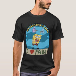 Spongebobs Fitnessstudio-Familie T-Shirt