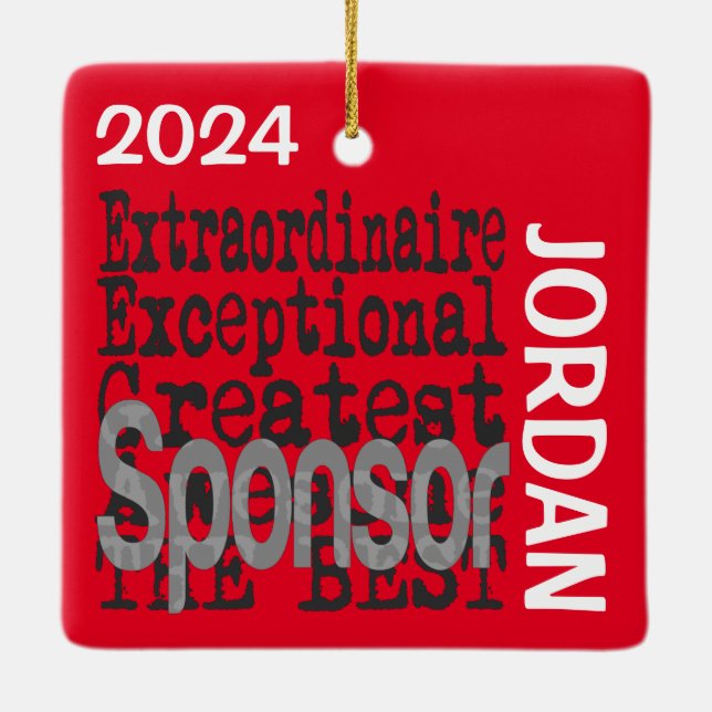 Sponsor Extraordinaire CUSTOM Keramikornament (Rückseite)