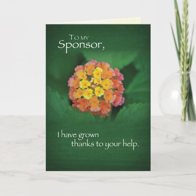 Sponsor Merci de récupération 12 pas Fleur sur ver (Devant)