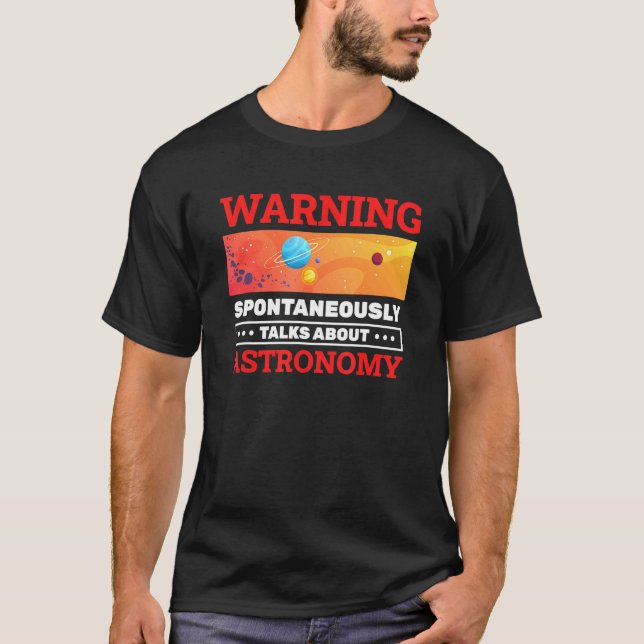 Spontane Astronomiegespräche T-Shirt (Vorderseite)