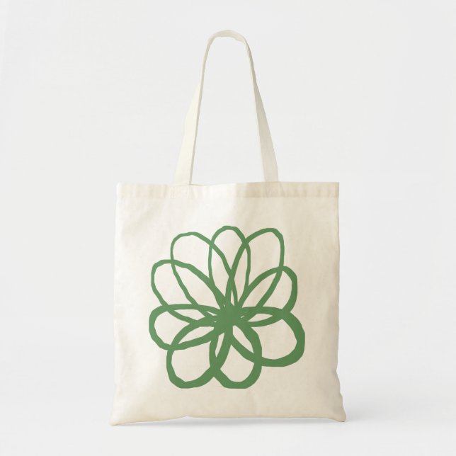 Spontane Blume - Army Green Tragetasche (Vorne)