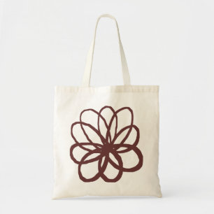 Spontane Blume - Dunkelbraun Tragetasche