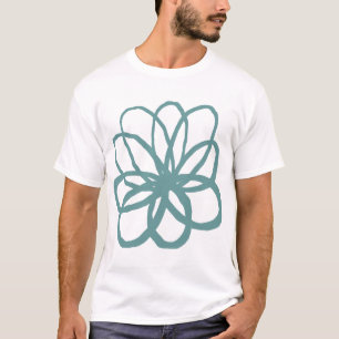 Spontane Blume - Ozean Grün T-Shirt