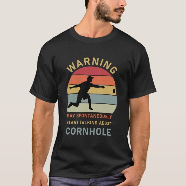 Spontane Gespräche über Cornhole T-Shirt (Vorderseite)
