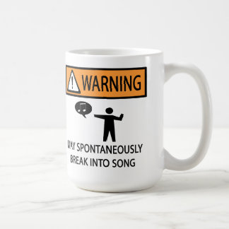 Spontaner Sänger Kaffeetasse