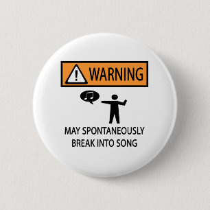 Spontanes Sängermusiktheater Funny Button