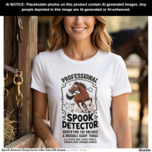 Spook-Detektor lustiger Pferdereiter Stall Leben H