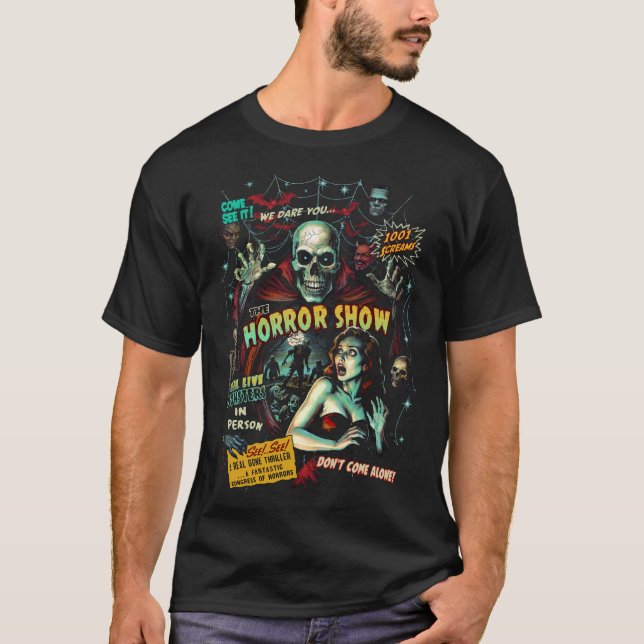 Spook Show Horror Show T-Shirt Homme - (Noir) (Devant)
