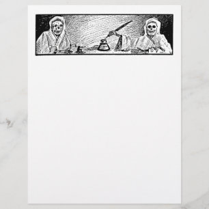 Spook Stationery - 1906 Vintages Halloween-Bild!