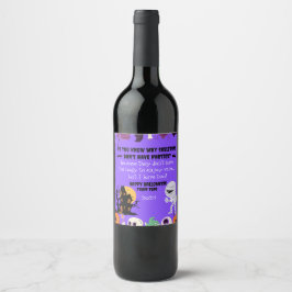 Spook-tacular Custom Wine Labels for Halloween! Weinetikett