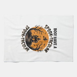 Spook-Tacular Halloween Spukhaus Vintage-Shirt Geschirrtuch