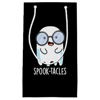 Spook-Takles Funny Ghost Pun Dark BG Kleine Geschenktüte