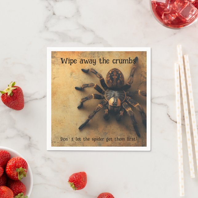Spook-takuläre Spider HALLOWEEN Bash! Serviette (Beispiel)