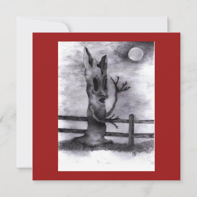 "Spook Tree" Feiertagskarte (Vorderseite)