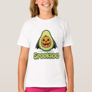 Spookado Süßes Halloween Avocado Vampir Kürbis T-Shirt