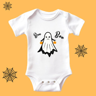 Spooker Geist mit Kürbis Baby Strampler