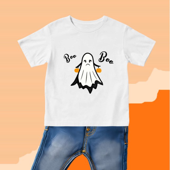 Spooker Geist mit Kürbis Baby T-shirt (Von Creator hochgeladen)