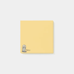 Spooker Grabstein gelb Post-it Klebezettel