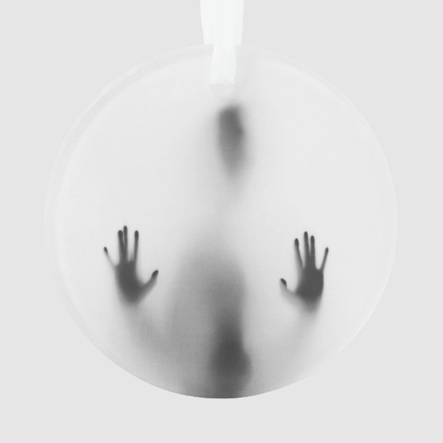 Spooker Halloweenschatten Ornament (Rückseite)