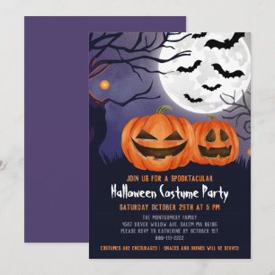 Spooker Jack O'Lantern Halloween Kids Kostüm Party Einladung