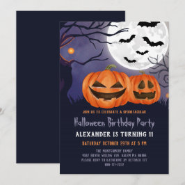 Spooker Jack O'Lantern Halloween Party Einladung