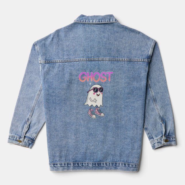 Spookes, aber Cooles Ghost-T-Shirt Jeansjacke (Rückseite)