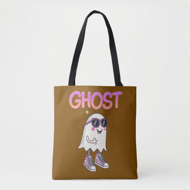Spookes, aber Cooles Ghost-T-Shirt Tasche (Vorderseite)