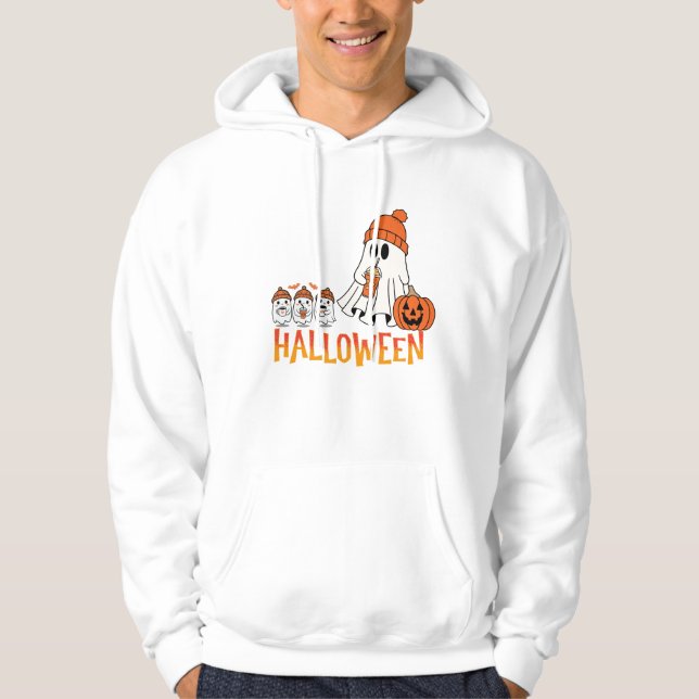 Spookes ästhetisches Halloween - Skelette, Geister Hoodie (Vorderseite)