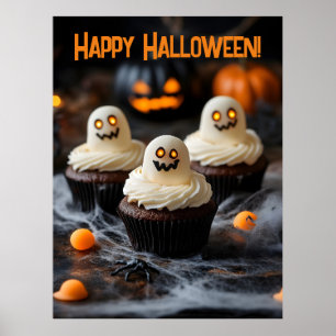 Spookes Halloween Cupcakes Design Poster