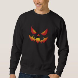 Spookes Halloween-Dämonengesicht brennt Sweatshirt