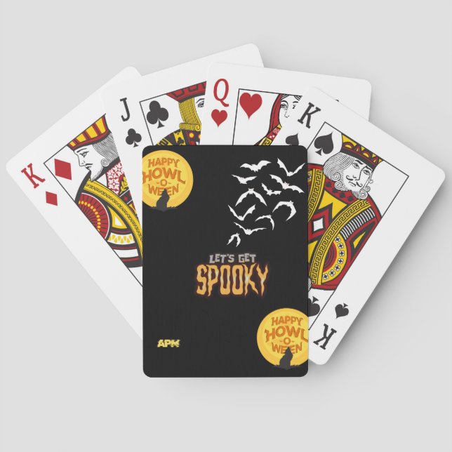 Spookes Halloween-Design Spielkarten (Rückseite)