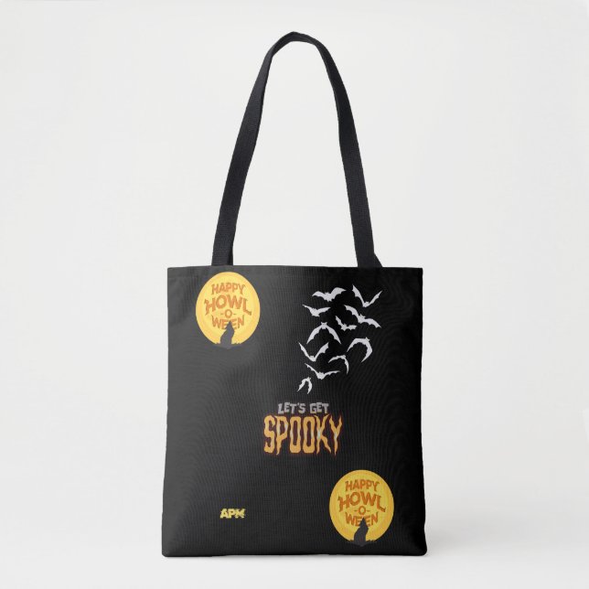 Spookes Halloween-Design Tasche (Vorderseite)