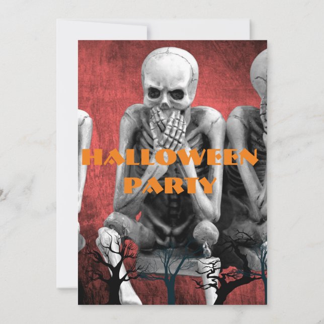 Spookes Halloween, Einladung zum Halloween-Party (Rückseite)