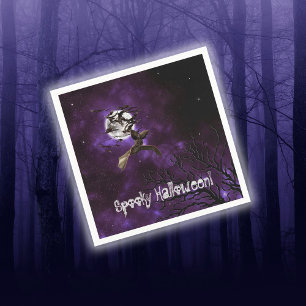 Spookes Halloween-Fledermäuse & Vollmond-Party Serviette