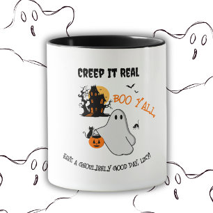 Spookes Halloween Ghost Design Muster Tasse