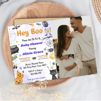 Spookes Halloween Niedlich Ghost Baby Shower Party Einladung