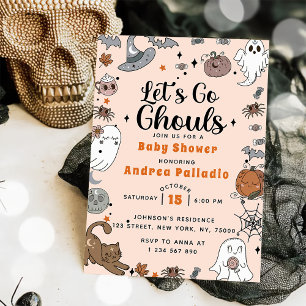 Spookes Halloween Niedlich Ghost Baby Shower Party Einladung