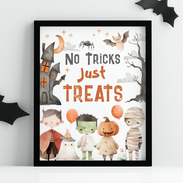 Spookes Halloween-Party ohne Tricks nur Leckereien Poster (Von Creator hochgeladen)