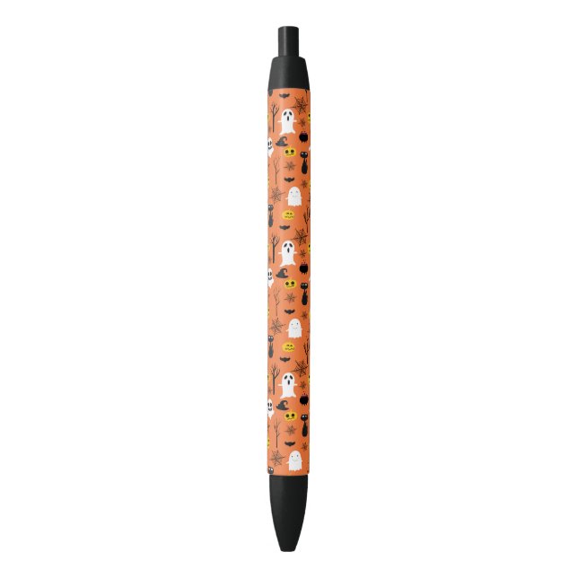 Spookes Halloween-Symbole - klassisches Farbmuster Kugelschreiber (Vorderseite Vertikal)