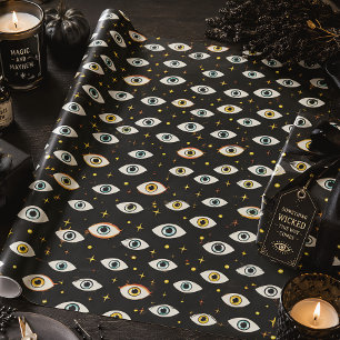 Spookes Halloween-Zauberei, gruselige Augen Geschenkpapier