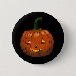 Spookes Kürbis-Abzeichen Button