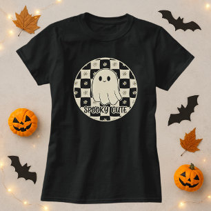 Spookes Niedlich Ghost-Checkerboard T-Shirt