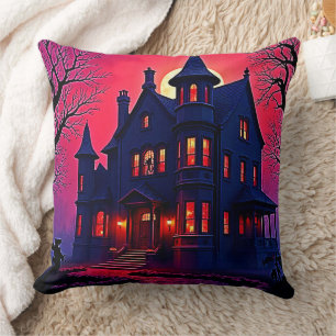 Spookes Spuk Haus im Dusk Design Kissen