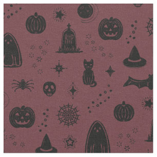 Spookie Things Muster - Wein + Kohle Stoff