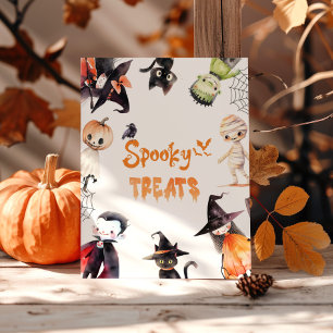 Spookke Leckereien Halloween-Monster Kostüm-Party Poster