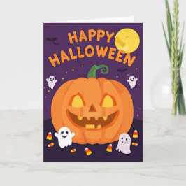 Spookke Niedliche Halloween-Party Grußkarte - 12x1 Karte