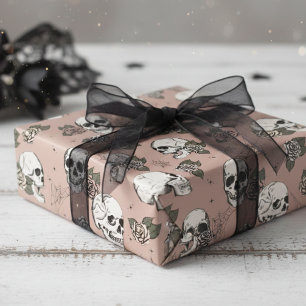 Spookke Vintage Rose Bläserner Kürbis Halloween Geschenkpapier
