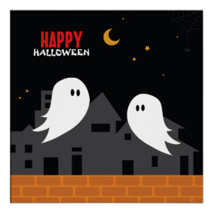Spookokes Geisterstadt halloween Horror Cartoon Poster