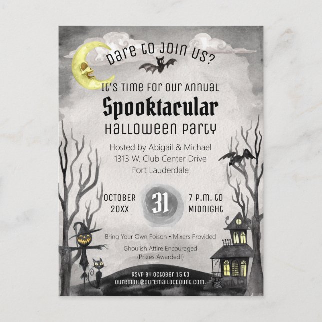 Spookoktacular Halloween Kostüm Spooktacular Schwa Postkarte (Vorderseite)
