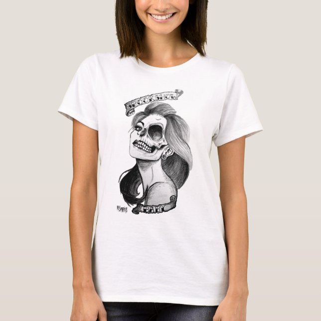 Spookshow Baby-Ernte-Spitze T-Shirt (Vorderseite)